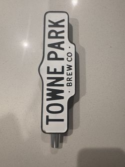 Towne Park Brew Co Beer Tap Handle