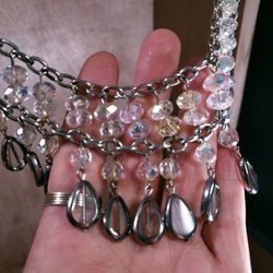 Aurora Borealis Gypsy Beaded Necklace