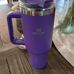 Stanley Tumbler Cup 40oz Water Bottle Purple for Sale in