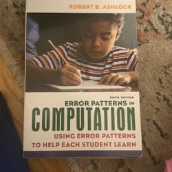 error Patterns In Computation Book