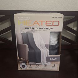 Brand New Bershire Life Heated Throw/Twin Blanket 