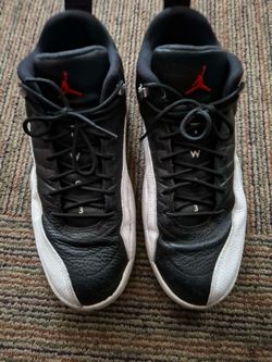 Air Jordan 12 Black White Sneakers
