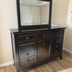 Dresser With Mirror And Night Stands From MOR furniture
