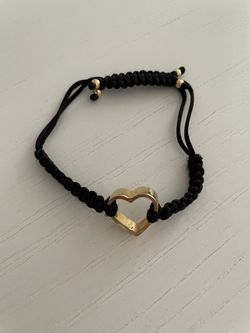 Authentic Juicy Couture Adjustable Bracelet, Heart Charm