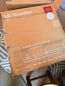 LG S80T Premium Soundbar + Wireless Subwoofer | Dolby Atmos | DTS:X | 480W | 3.1.3ch Home Theater