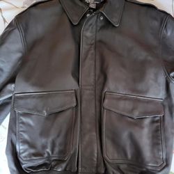 Ralph Lauren Leather Bomber Jacket XL