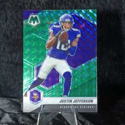 2021Panini Mosaic Justin Jefferson Mosaic Green 