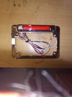 Motorcycle Led Lighted License Plate Frame 