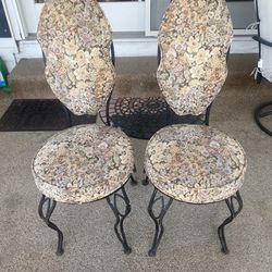 2Wrought Iron Bistro Chairs