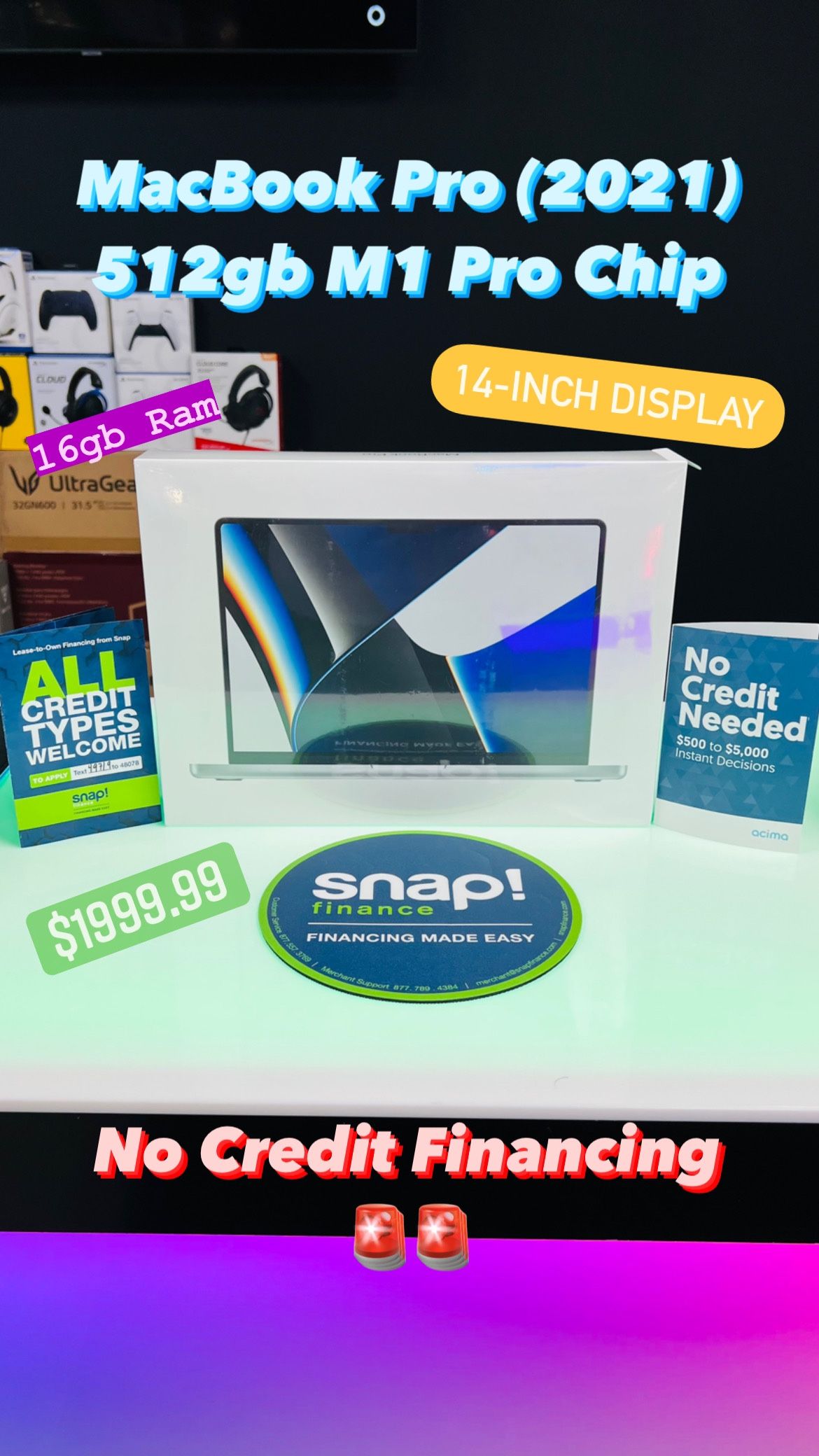 MacBook Pro 512gb (2021) M1 Pro Chip **BRAND NEW**