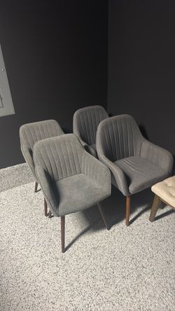 Chairs and bench