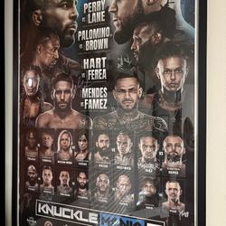 Signed BKFC Event Poster 