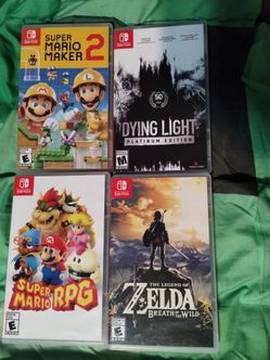 Nintendo switch games, $40 each