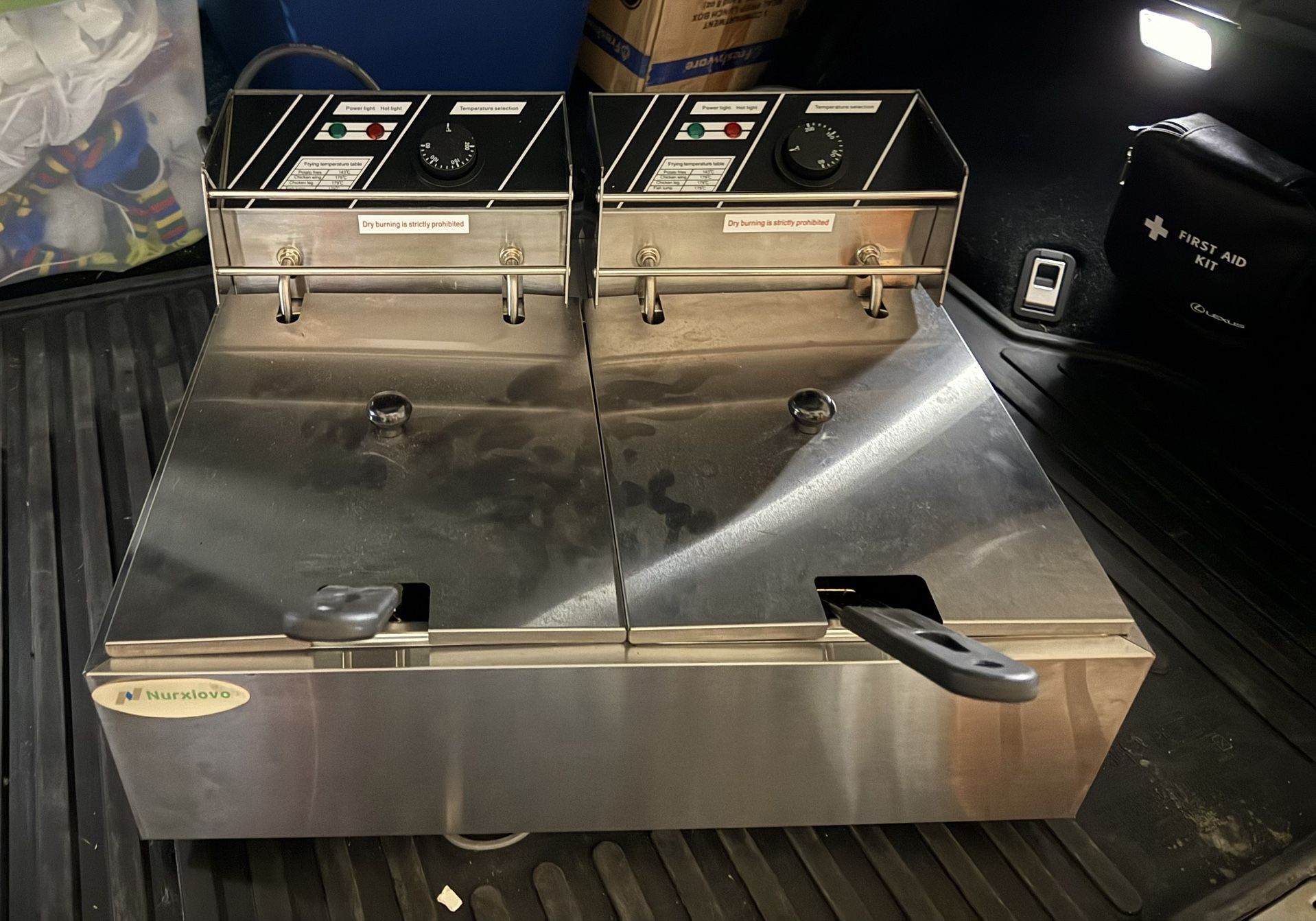 Commercial Electric 6L Dual Deep Fryer 