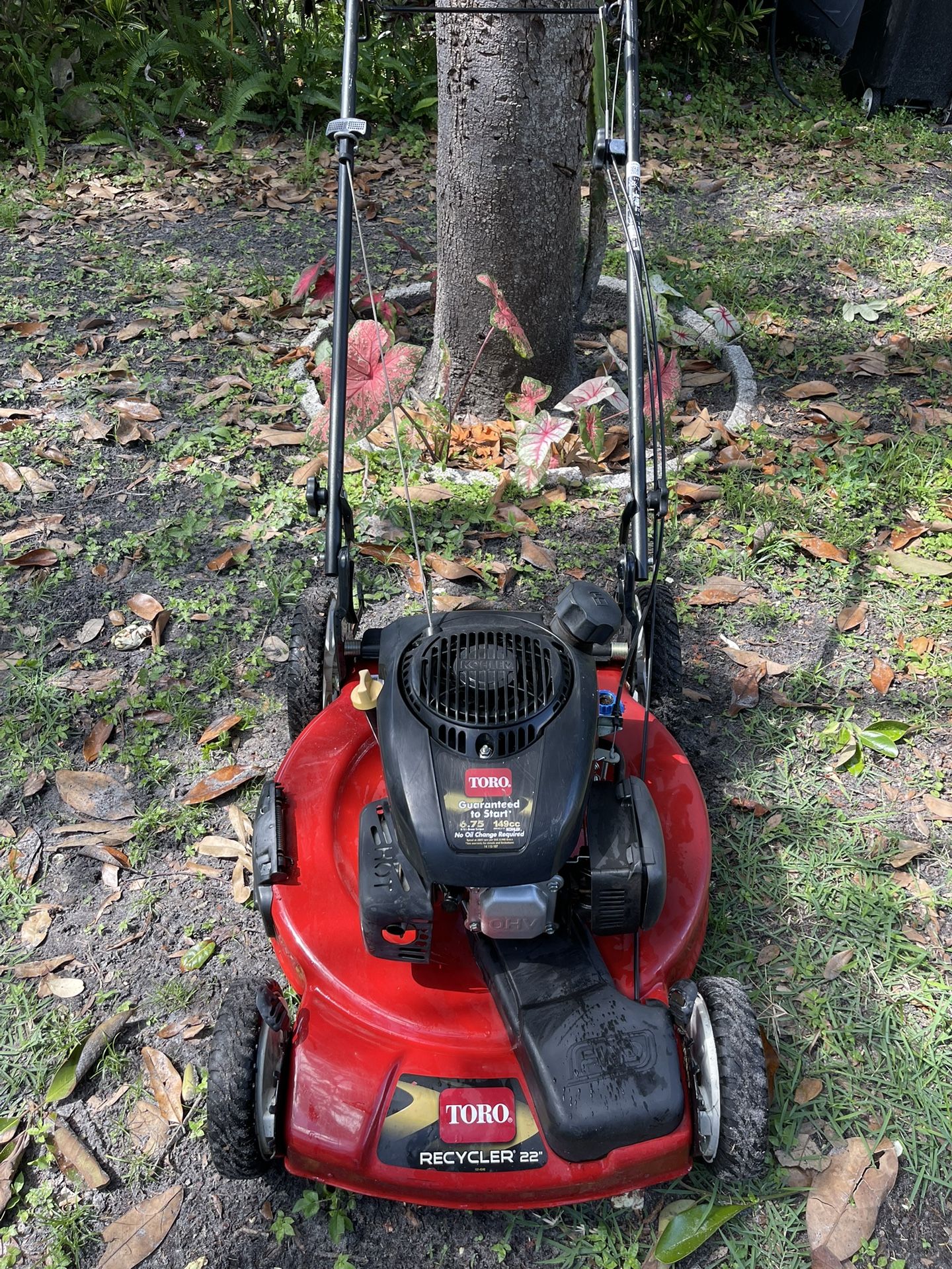 Self Propelled High Wheel Lawn Mower LBSN Toro Recycler 22” Cut With A 6.75HP Engine