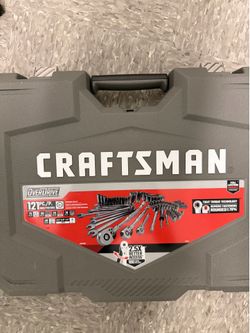 CRAFTSMAN OVERDRIVE 121 -Piece Metric and standard (SAE) Mechanics Tool Set with Hard Case