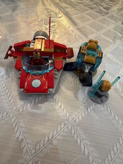 LEGO Marvel 76170 Iron Man vs Thanos Jet + Gun Tower + Gauntlet Stand No Thanos