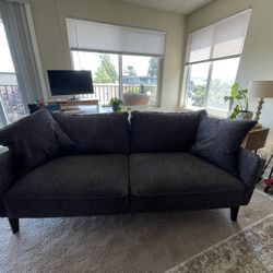 Black/Grey couch 