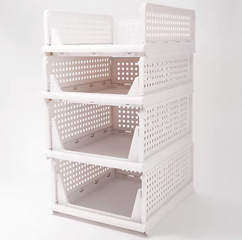 Stackable Collapsible Storage Bins 