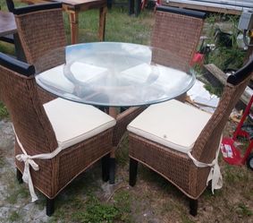 Dining table with (4) chairs.