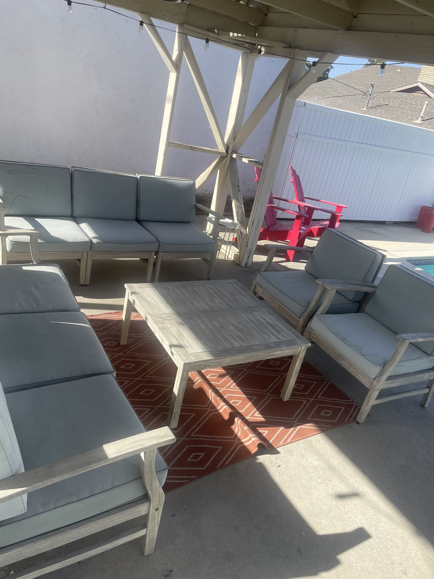 Nine Piece Outdoor Furniture Set