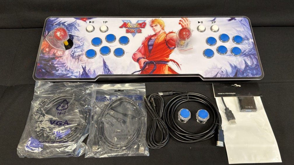 Pandora's Box 12 Arcade Game Console, 3D Support, Upgraded CPU, 4-Player, Favorite List
