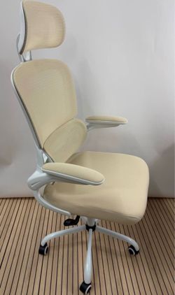 TRALT Ergonomic Office Chair Mesh Desk Chair Home Gaming 330LB Beige