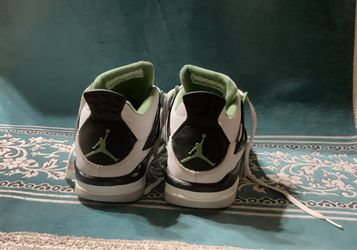 Oil green white and black Jordan 4