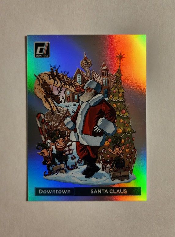 SANTA CLAUS DOWNTOWN 2022 PANINI DONRUSS FOOTBALL DT-SC SSP CASE HIT