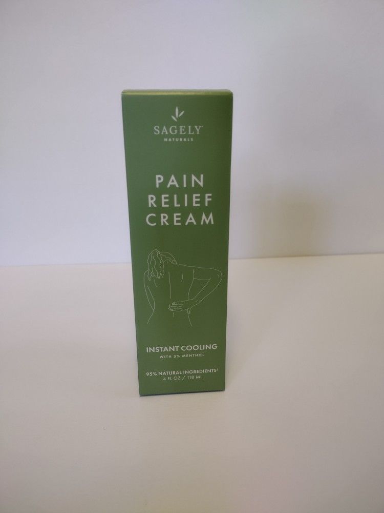 Sagely Extra Strength Pain Relief Cream Instant Cooling 4 Fl OZ Big Size Ex 8/23