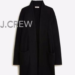 (NEW) (1 AVAILABLE) WOMEN’S J.CREW BLACK COCOON SWEATER BLAZER - SIZE: SMALL (MSRP: $218)