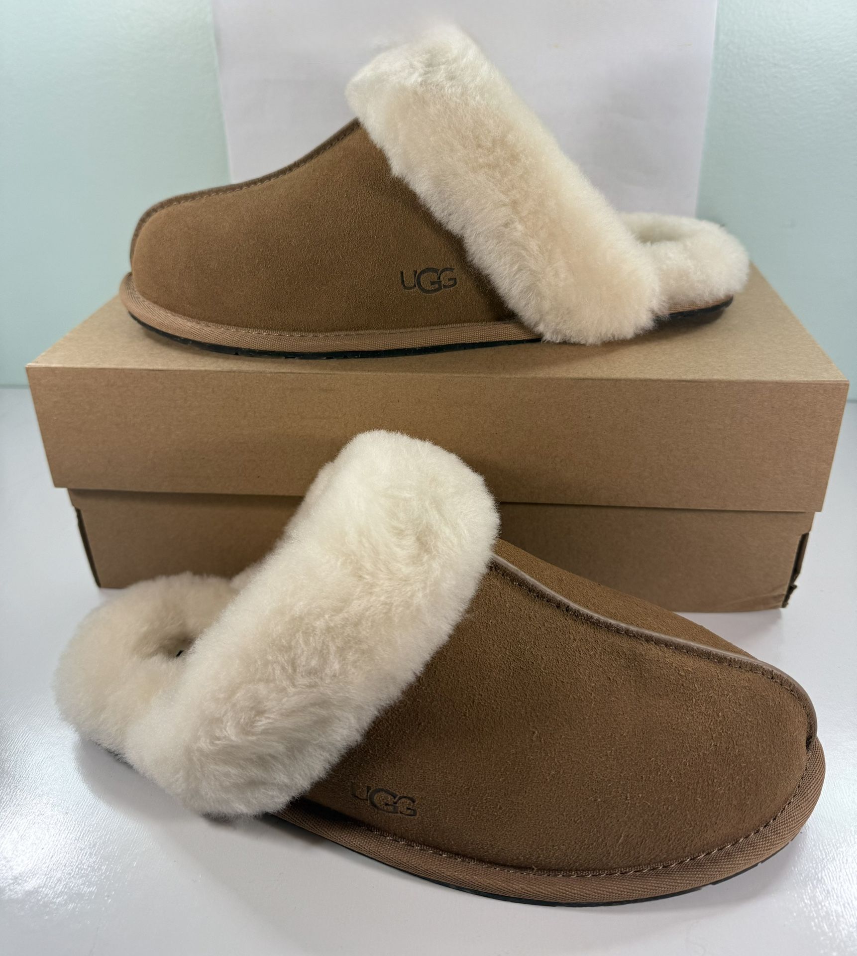 NEW UGG W Scuffette II Women's Slippers 1106872 - Chestnut - size 9