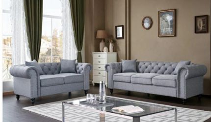 2pc Living Set Sofa And Loveseat 