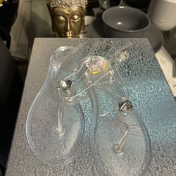 Clear With Silver Sandals