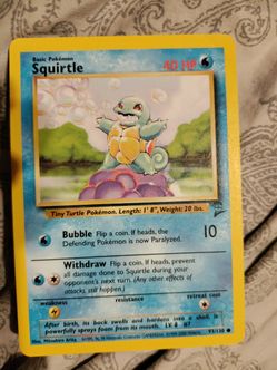 Pokemon Card First Edition Squirtle