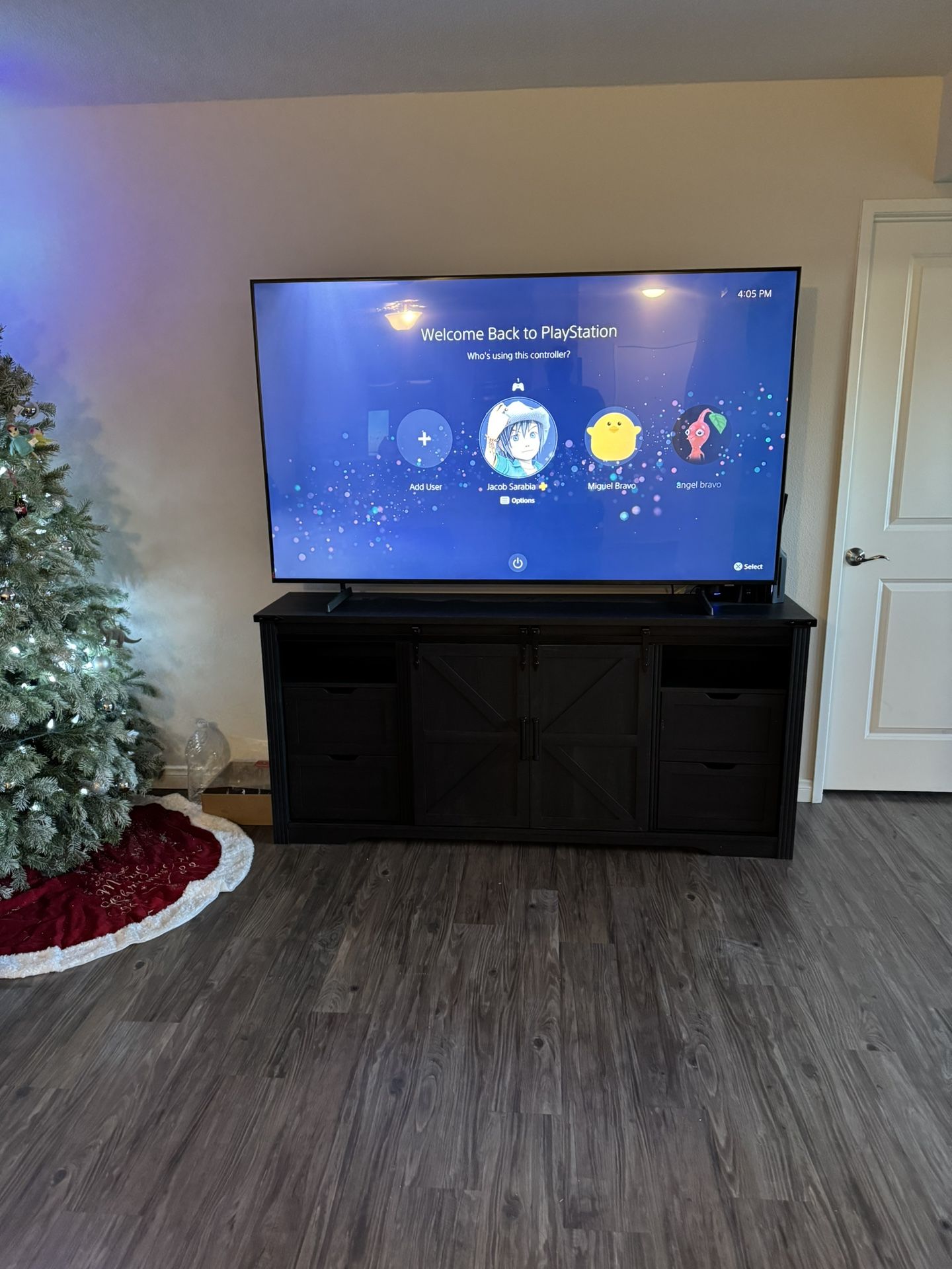 Black TV Stand 