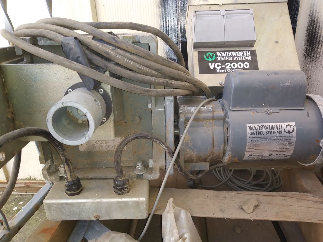 Green house window and temp. controler