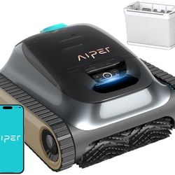 AIPER Scuba S1 Cordless Robotic Cleaner, Smart Navigation for Inground Pools up to 1,600 Sq.ft, Wall and Waterline Cleaning Vacuum