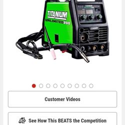 TITANIUM UNLIMITED 200 Professional Multi-Process Welder 