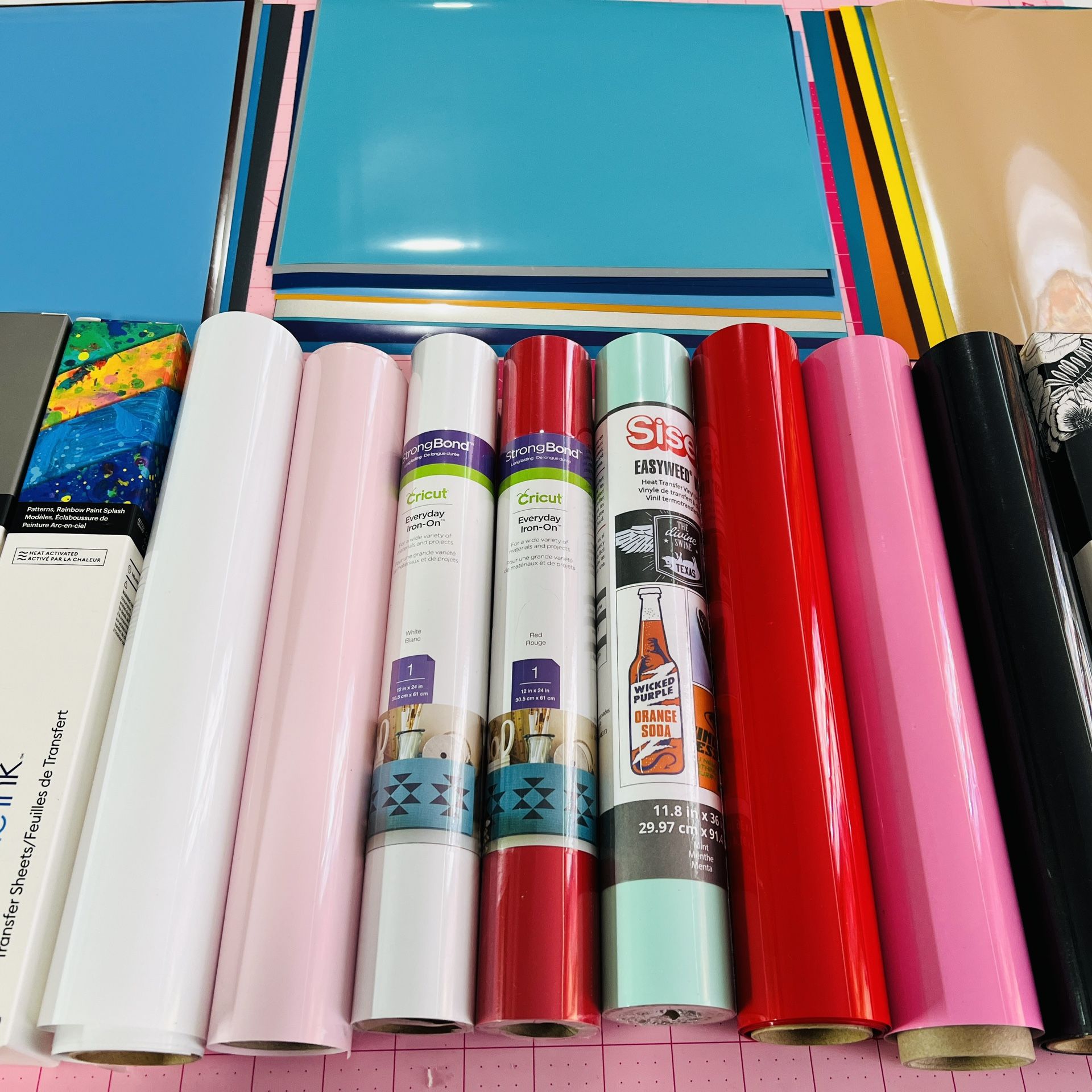 Heat transfer vinyl Supplies bundle For heat Pressing