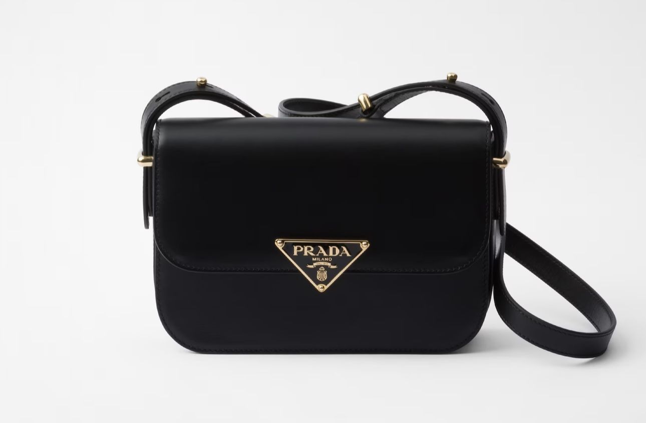 Authentic Prada Leather Shoulder Bag - Black - MSRP $3,500