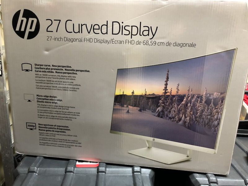 Brand New Sealed HP 27" Curved LED Monitor HP27SC1 NIB
