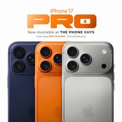 📱 iPhone 17 Pro y Pro Max – ¡Llévatelos Hoy Desde Solo $1 de Enganche + Garantía Completa de 1 Año!