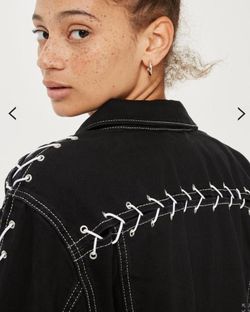 TopShop Moto Lace Up Jacket