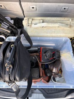 Camera and vintage camera equipment