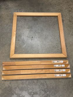 Natural Wood Picture Stretcher Bar Frames - 36” & 32”