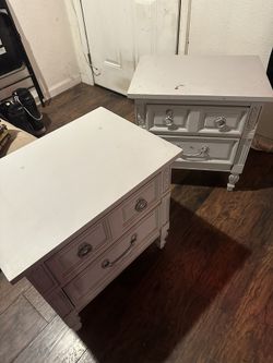Twin table drawer nightstand