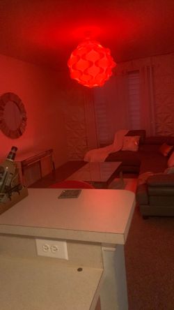 Red Globe Pendant Light Shade