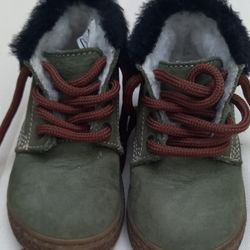 Leather fur lined boots