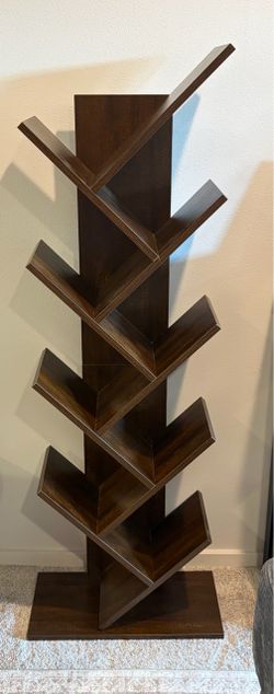 Tree-Shaped Freestanding Bookshelf
